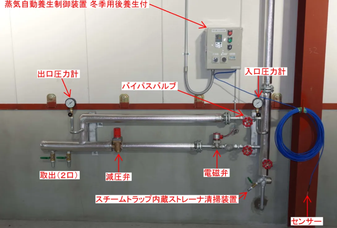 コンクリート工場シート養生電磁弁減圧弁ユニット 20A ２口取出 