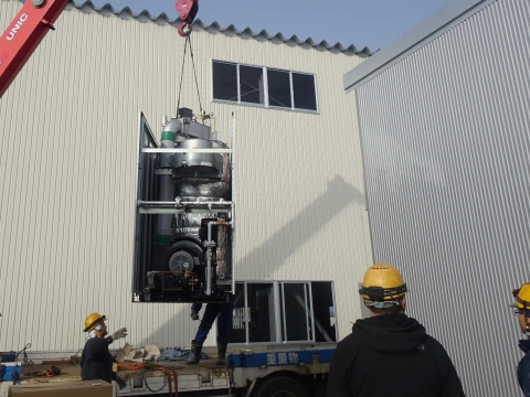 蒸気ボイラー据付付帯工事